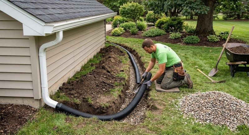 Downspout Trenching in Salt Lake City, UT